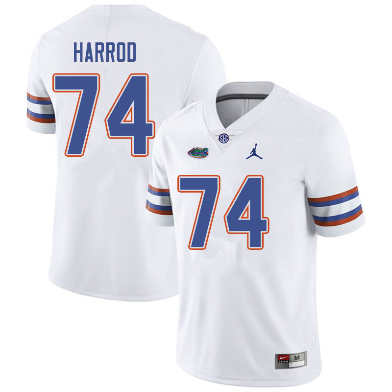 Jordan Brand Men #74 Will Harrod Florida Gators College Football Jerseys Sale-White